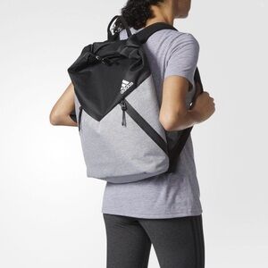 Adidas Black and Gray Backpack